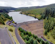 DJI_0370a Banagher Dam looking towards The Sperrin Mountains