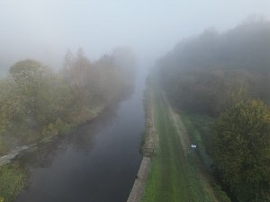 Misty morning River Barrow