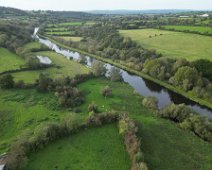 DJI_0240 Looking along the River Barrow towards Goresbridge