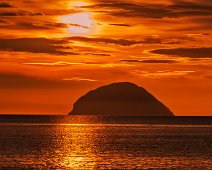 DSC_6567a Stunning sunset at Ailsa Craig